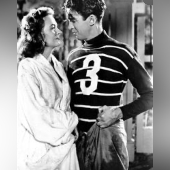 GEORGE BAILEY “it’s a wonderful life” #3 football sweater - Picture 8 of 8
